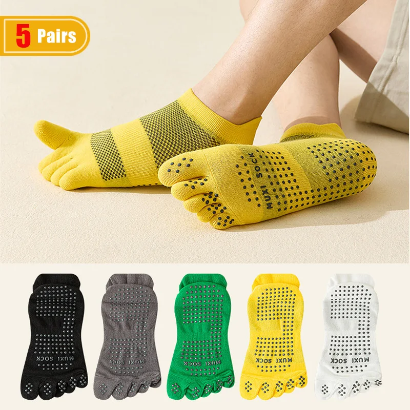 Pilates Yoga Sport - 5 Pairs Five Finger Socks Yoga