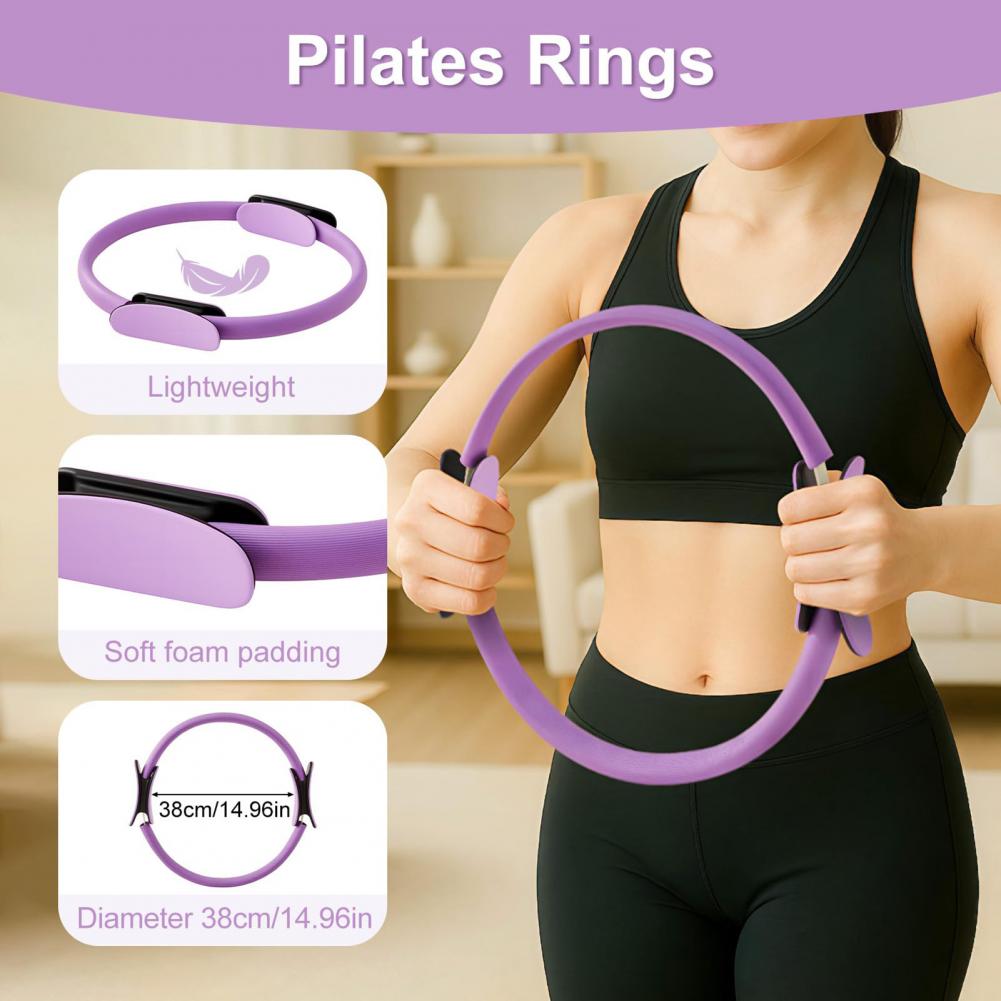Pilates Yoga Ring Exercises - Women Yoga Fitness Ring Circle Pilates