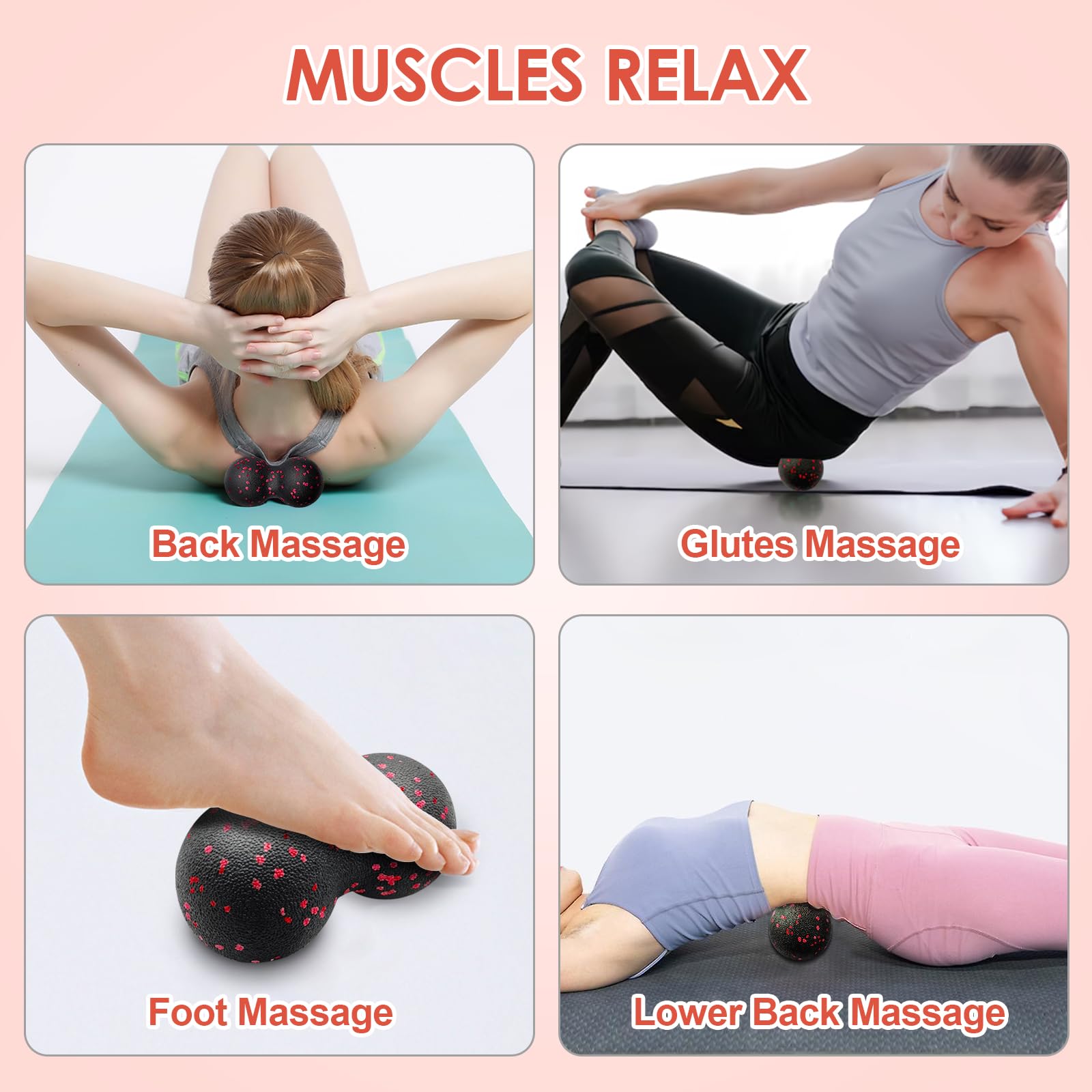 Hollow Yoga Roller Massage Pea - Pilates Yoga Ball 评论和价格