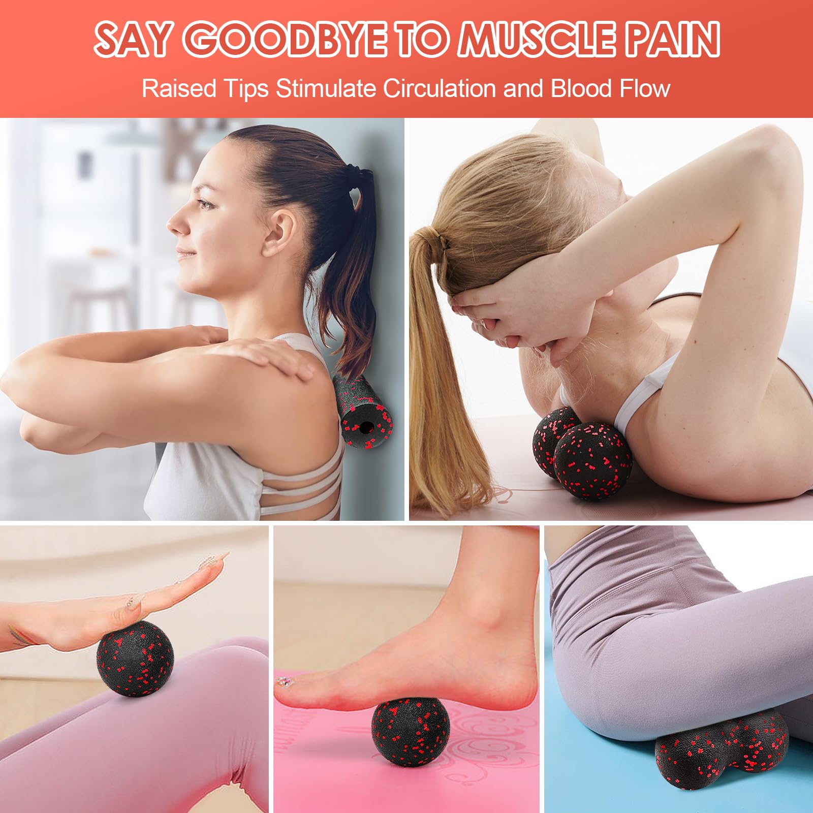 Hollow Yoga Roller Massage Pea - Pilates Yoga Ball 评论和价格