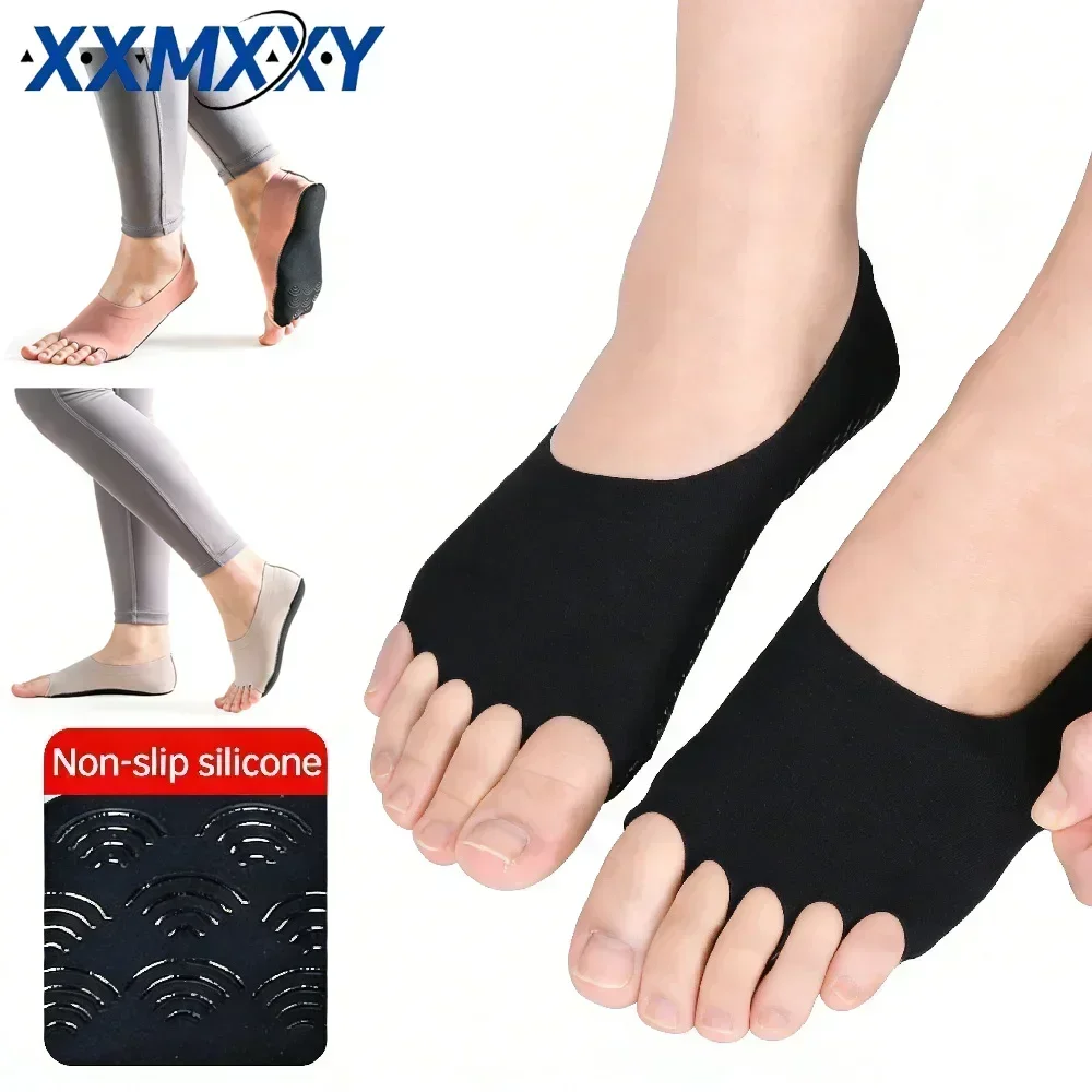 1Pair Toeless Yoga Pilates Soc - Pilates Yoga Wear 评论和价格
