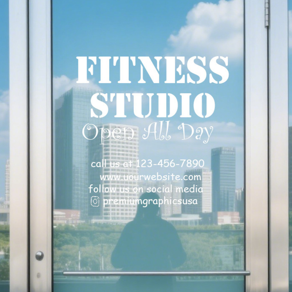Customizable Studio Window Dec - Pilates X Yoga 评论和价格