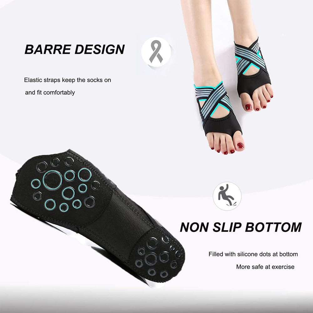 1Pair Women Non-Slip Toeless G - Pilates Yoga Ball 评论和价格