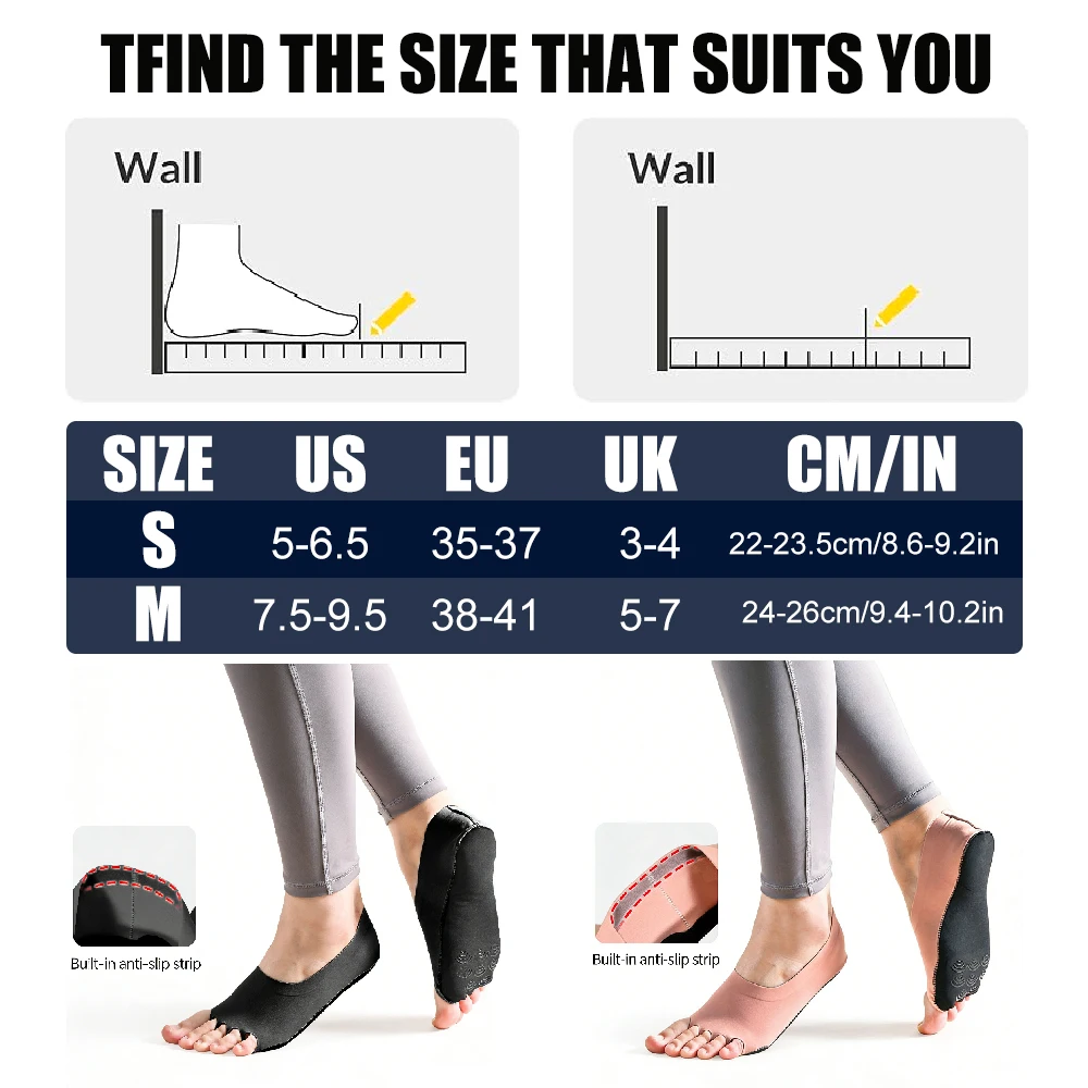 1Pair Toeless Yoga Socks for W - Pilates Yoga Home 评论和价格