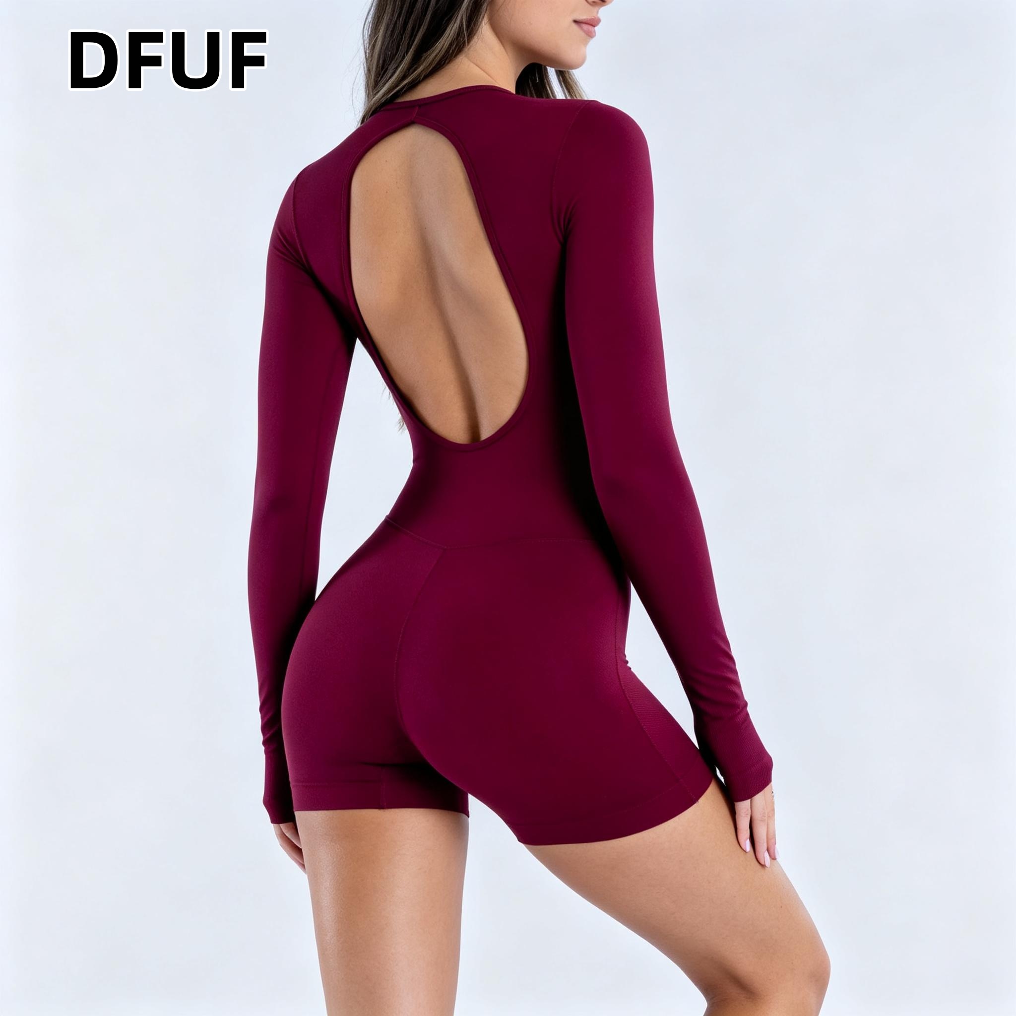 DFUF Women Back Cutout Long Sl - Pilates Yoga Sport 评论和价格