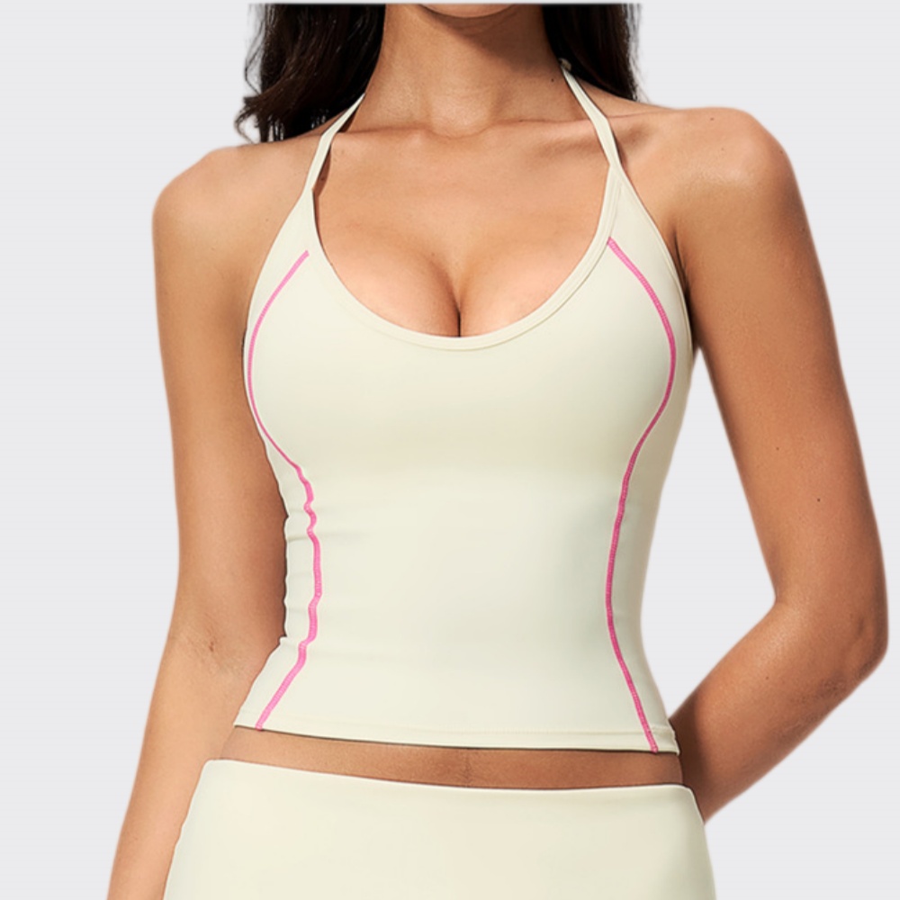 Woman Halter Yoga Tank Top Gym - Pilates Yoga Sport 评论和价格