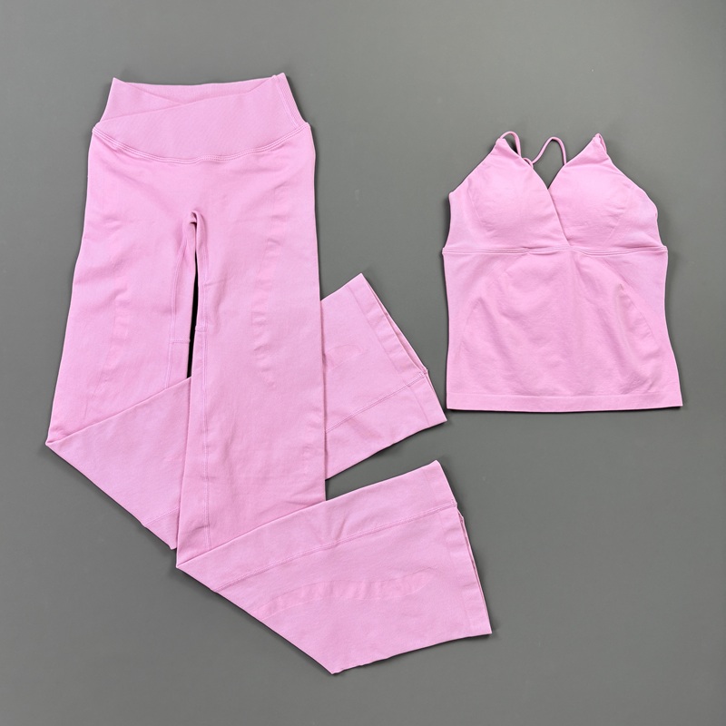 2Pcs Women Seamless Yoga Worko - Pilates Yoga Sport 评论和价格